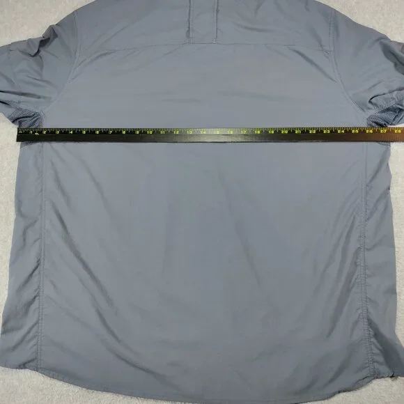 REI Co-op Shirt Men XXL Blue Sahara Tech Long Sleeve Vented Nylon Fishing Hiking - Picture 10 of 11